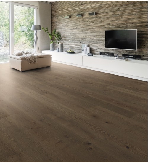 德国汉诺地板三层橡木Plank 1-Strip 180 4V Oak Reed Brown Sauvage brushed 539089